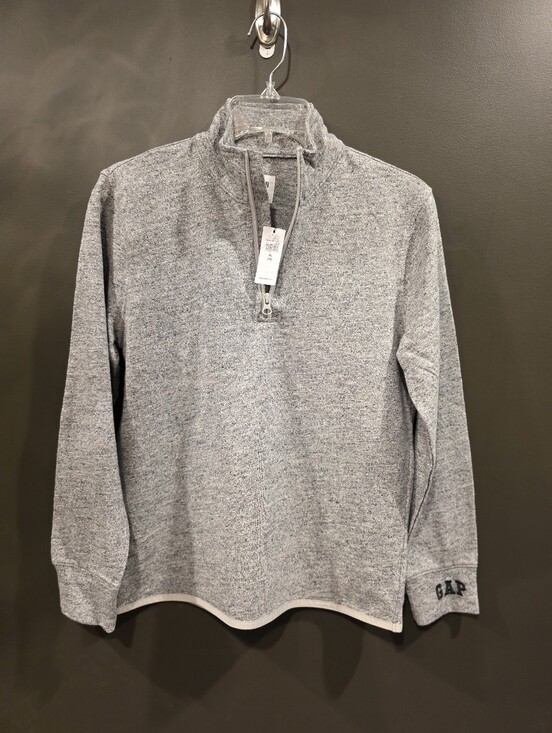 GAP Factory Other - New GAP Kids Gray Zip Pullover Cotton Top Sweater Size XL
